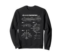 Plan de l'avion américain B-52 Stratofortress Sweatshirt