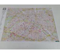 Plan de Paris - Carte VERSION MURALE ET PLASTIFIEE - 110 x 73 cm | Freytag & Berndt