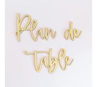 Plan de table mariage | DIY - Mot en bois - Decoupe laser | 30 x 20 cm | Decoration mariage en bois, panneau, centre de table - Trouvez votre place | TE Whaka