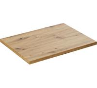 Plan De Toilette 60 Cm Chêne Artisan Pour Lavabo À Poser Mdf