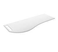 Plan de toilette arrondi droit avec porte-serviette intégré en Solid Surface- MAM - SALGAR - 85969