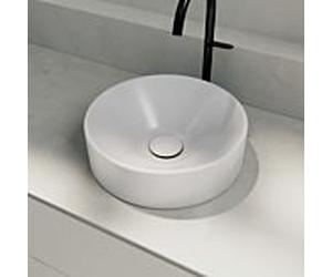 Plan de toilette Bette Suno A250-000 rond, Ø 34 x 10 cm, blanc