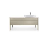 Plan de Toilette Duravit Luv Quartz Vasque droite 1783x595mm Sable poli LU9468R2525