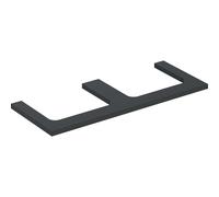 Plan de Toilette Geberit ONE pour double vasque à poser rectangulaire 1200x30mm Gris Sable Brillant