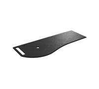 Plan de toilette MAM 1290 droite porte-serviettes ARDOISE noirE 1290x12x510mm - SALGAR 96752