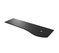 Plan de toilette MAM 1500 coquette à gauche ARDOISE noirE 1510x12x510mm - SALGAR 96750