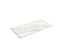 Plan de toilette UNIIQ 600 sans usinage MARBRE blanc 610 x 12 x 460 mm - SALGAR 97369