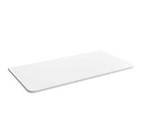 Plan de toilette UNIIQ 600 sans usinage solid surface blanc mat 610x20x460 mm - SALGAR 96659