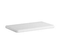 Plan de toilette VitrA Liquid 7310B403-1827 100 x 55 x 6 cm, sans découpe pour vasque ni trou de robinetterie, blanc VC
