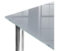 Plan de Travail 100x50 cm | Imprimé Décoratif | Résistant aux Rayures | Gris millénial | pour Table à Manger, Table Basse et Bureau | Bords Polis | Plusieurs Tailles | Verre Trempé