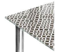 Plan de Travail 100x60 cm | Imprimé Décoratif | Résistant aux Rayures | Mosaïque géométrique | Verre Trempé | Bords Polis | Plusieurs Tailles | pour Table à Manger, Table Basse et Bureau