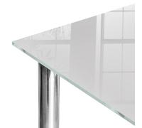 Plan de Travail 100x70 cm | Imprimé Décoratif | Résistant aux Rayures | Couleur grise | Verre Trempé | Plusieurs Tailles | Bords Polis | pour Table à Manger, Table Basse et Bureau