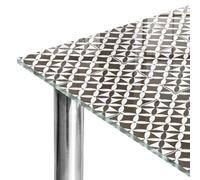 Plan de Travail 100x70 cm | Imprimé Décoratif | Résistant aux Rayures | Mosaïque géométrique | Verre Trempé | Bords Polis | Plusieurs Tailles | pour Table à Manger, Table Basse et Bureau