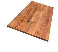 Plan de travail acajou massif huilé lamellé collé abouté 2000 x 650 x 26 mm - FSC 100%