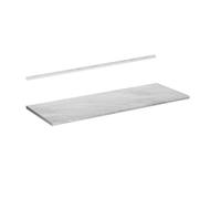 Vicco Plan de Travail Cuisine R-Line, Blanc/marbre, 160cm, adapté au Montage sur des Meubles Bas et des Plans de Travail