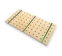 Plan de travail de menuisier 1200 x 610 mm, trous de 20 mm, avec rails en T, contreplaqué