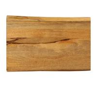 Plan de Travail en Bois de Manguier Massif avec Bord Vivant, Plateau de Table Rustique Multifonctionnel pour Maison et Usage Commercial, Surface Lisse Facile