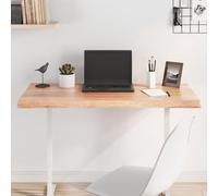 Plan de Travail en Chêne Massif Verni avec Bord Vif pour Rénovation de Table | Surface Traitée Prête à l'emploi | Design Artisanal Unique pour Maison et Usage