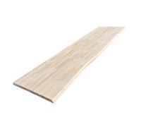 Plan de travail Hêtre massif bord naturel L.250 x l.65 cm, Ep.36 mm