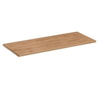 Plan De Travail Pour Salle De Bain 120 Cm, Chêne Hamilton, Mdf, Élégant, Résistant, Moderne