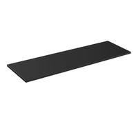 Plan De Travail Pour Salle De Bain 180 Cm Noir Mat Pour Deux Lavabos À Poser