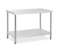 Plan de travail - ROYAL CATERING - RCAT-120/70 - Inox - 120x70x85 cm - Pieds ajustables