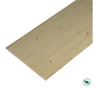 Plan de travail sapin massif lamellé collé abouté 2500 x 600 x 28 mm. - PEFC 70% FORESTEA Dimensions : 2500 mm x 600 mm x 28 mm