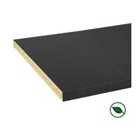 Plan de travail stratifié CPL Marbre noir 3040 x 640 x 38 mm - FSC MIXTE 70% FORESTEA Dimensions : 3040 mm x 640 mm x 38 mm