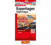 Plan de ville - Copenhague | Hallwag - 3 in 1 City maps