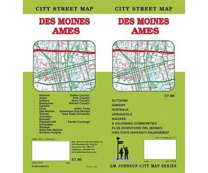 Plan de ville - Des Moines, Ames (Iowa) | GM Johnson