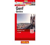 Plan de ville - Genève | Hallwag - 3 in 1 City maps