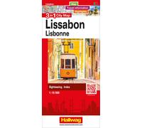 Plan de ville - Lisbonne | Hallwag - 3 in 1 City maps