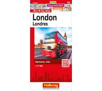 Plan de ville - Londres | Hallwag - 3 in 1 City maps
