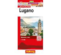 Plan de ville - Lugano | Hallwag - 3 in 1 City maps