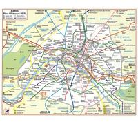 Plan de ville : Métro Rer (plan plastifié)