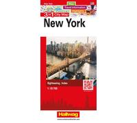 Plan de ville - New York | Hallwag - 3 in 1 City maps