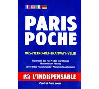 Plan de ville : Paris (en anglais, allemand, espagnol et italien)