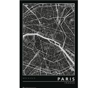 Plan de ville - Paris - poster imprimé - taille 61x91,5 cm