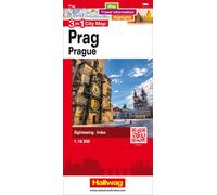Plan de ville - Prague | Hallwag - 3 in 1 City maps