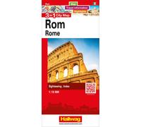 Plan de ville - Rome | Hallwag - 3 in 1 City maps