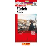 Plan de ville - Zurich | Hallwag - 3 in 1 City maps