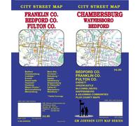 Plan des rues - Chambersburg, Bedford, Franklin et Fulton County (Pennsylvanie) | GM Johnson