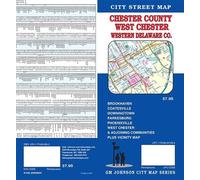 Plan des rues - Comté de Chester/comté de l'ouest du Delaware (Pennsylvanie) | GM Johnson
