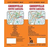 Plan des rues - Greenville, Caroline du Sud | GM Johnson