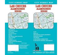 Plan des rues - Las Cruces, Alamagordo, Ruidoso (Nouveau-Mexique) | GM Johnson