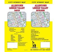 Plan des rues - Lehigh Valley, Allentown, Bethléem, Easton (Pennsylvanie) | GM Johnson