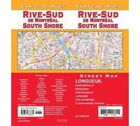 Plan des rues - Rive-Sud de Montréal, Québec | GM Johnson