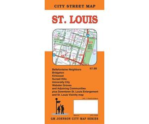 Plan des rues - Saint-Louis, Missouri | GM Johnson