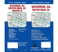 Plan des rues - Savannah (Géorgie), Hilton Head, Beaufort (Caroline du Sud) | GM Johnson