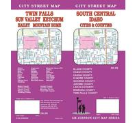 Plan des rues - Twin Falls, Sun Valley, Ketchum, Hailey, Mountain Home, Centre-sud de l'Idaho | GM Johnson